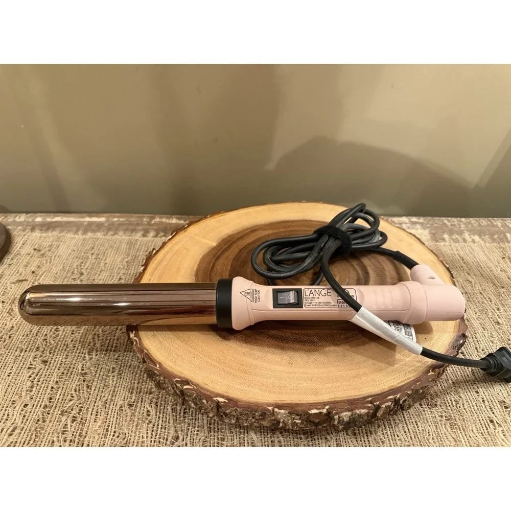 L'ange‎ Hair Ondulé Curling Wand Pink Blush 32mm Titanium Barrel Swivel Cord